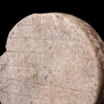 ANCIENT GREEK VOTIVE STONE DISC 5th-4th CENTURY BC