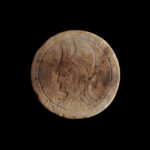 ANCIENT GREEK RITUAL STONE DISC, 4TH - 2ND CENTURY B.C.