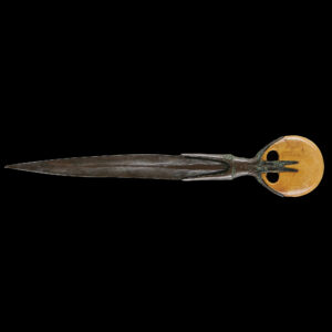 Egyptian bronze dagger with ivory pommel. 17th-early 18th dynasty